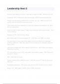 Leadership Hesi 2 Exam 2024&sol;2025 Questions With Completed & Verified Solutions&period;