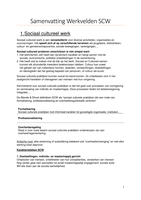  Werkvelden Sociaal Werk: Sociaal Cultuur Werk (SCW) Samenvatting 2de Bachelor Sociaal Werk