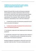 PHARMACOLOGY NCLEX-PN 2024-2025 LATEST UPDATE  &vert;COMPLETE EXAM QUESTIONS AND CORRECT ANSWERS  &lpar;VERIFIED ANSWERS &rpar; GUARANTEED PASS&period;