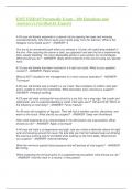 EMT FISDAP Paramedic Exam - 100 Questions and  Answers &lpar;&rpar; &lpar;Verified by Expert
