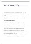 BHS 175 - Module 8 &lpar;Chapter 9&rpar; Exam Questions  and Answers