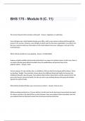 BHS 175 - Module 9 &lpar;C&period; 11&rpar; Exam Questions and Answers