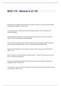 BHS 175 - Module 9 &lpar;C&period;10&rpar; Exam Questions and Answers