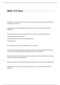 BHS 175 final Exam Questions-Solved