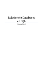 Relationele Databases en SQL - Opdrachten