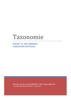 Eindopdracht Taxonomie 1A