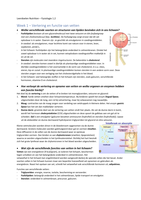 Nutrition - Fysiologie 1.2 leerdoelen