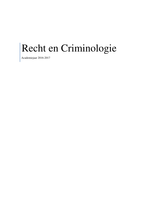 Recht en criminologie 2016-2017