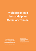 Huidtherapie Oncologie jaar 3 Multidisciplinair behandelplan (MDBP) Mammacarcinoom (borstkanker)