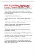 CRJS 491 Final Exam Questions and answers &vert; Updated 2024&sol;25 &vert; RATED A&plus;