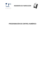 Tema 21. Programación Manual de control numérico.