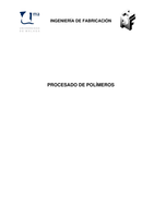 Tema 8. Procesado de Polímeros.