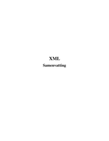 XML : Samenvatting