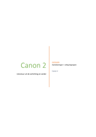 Canon 2 alle aantekeningen van de PowerPoints 2016/2017