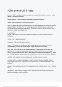 PLTW-Biomed-Unit 5 vocab&period; Questions With 100&percnt; Correct And Verified Answers&comma; Latest update 2024 solutions