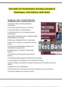 TEST BANK for Beth Black&comma; Professional Nursing&colon; Concepts & Challenges 10th Edition&comma; All 16 Chapters Covered&comma; Verified Latest Edition