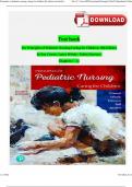 TEST BANK For Principles of Pediatric Nursing Caring for Children&comma; 8th Edition by Kay Cowen&semi; Laura Wisely&comma; Verified Chapters 1 - 31&comma; Complete Newest 2024 ISBN&colon;9780136859840