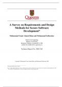A Survey on Requirements and Design  Methods for Secure Software  Development&ast; 