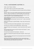 TO KILL A MOCKINGBIRD CHAPTERS 1-6