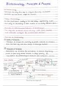 Biotechnology&colon; Principles and Process Notes