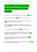 Certified Protection Professional Study Guide