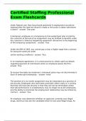 Certified Staffing Professional Exam Flashcards&period;