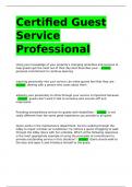Certified Guest Service Professional