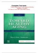       Complete Test bank&colon; Toward Healthy Aging&colon; Human Needs and Nursing Response 11th Edition by Theris A&period; Touhy DNP CNS DPNAP &lpar;Author&rpar;
