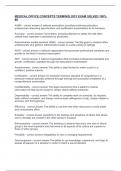MEDICAL OFFICE CONCEPTS TERMINOLOGY EXAM SOLVED 100- -9