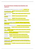 PCA&sol;CFSS Worker Training Exam Questions And Answers&excl;&excl;