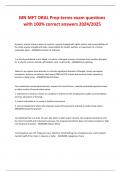 MN MFT ORAL Prep-terms exam questions  with 100&percnt; correct answers 2024&sol;2025