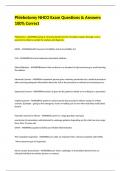 Phlebotomy NHCO Exam Questions & Answers 100&percnt; Correct