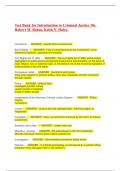 Test Bank for Introduction to Criminal Justice 10e Robert M&period; Bohm&comma; Keith N&period; Haley
