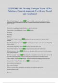 NURSING 200&colon; Nursing Concepts Exam 1 Elite Solutions&comma; Ensured Academic Excellence&comma; Tested and Confirmed