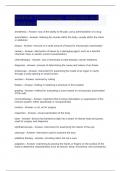Medical Terminology&colon; diagnosis and treatment Questions and Answers