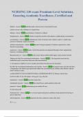 NURSING 230 exam Premium-Level Solutions&comma; Ensuring Academic Excellence&comma; Certified and Proven