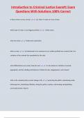 Introduction to Criminal Justice Exam&num;1 Exam  Questions With Solutions 100&percnt; Correct