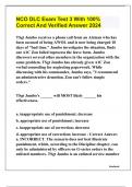 NCO DLC Exam Test 3 With 100&percnt; Correct And Verified Answer 2024