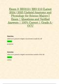 Exam 1&comma; Exam 2 & Exam 3&colon; BIO210 &sol; BIO 210 &lpar;Latest 2024 &sol; 2025 Updates STUDY BUNDLE WITH COMPLETE SOLUTIONS&rpar; Anatomy and Physiology for Science Majors I Exam &vert; Questions and Verified Answers &vert; 100&percnt; Correct &vert; Grade A - GCU