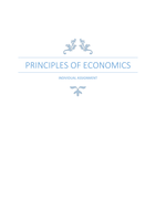Assignment 1| Principles of economics 