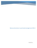 Geheel bestuurskunde en overheidsmanagement M3.2