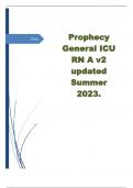 Prophecy General ICU RN A v2 updated Summer 2023&period;