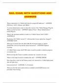 RAIL EXAM&semi; WITH QUESTIONS AND ANSWERS