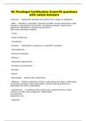 NC Paralegal Certification Exam&sol;59 questions with Latest Answers