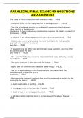 NC Paralegal Exams 