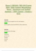 Exam 1 & Exam 2&colon; BIO205 &sol; BIO 205 &lpar;Latest 2024 &sol; 2025 Updates STUDY BUNDLE WITH COMPLETE SOLUTIONS&rpar; Microbiology Exam &vert; Questions and Verified Answers &vert; 100&percnt; Correct &vert; Grade A - GCU