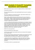 HESI module 6 Exam&sol;97 Complete Questions and Solutions