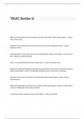 TAUC Scribe U Exam Questions and Answers