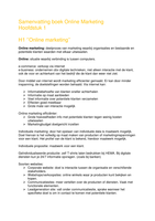 Uitgebreide samenvatting Basisboek Online Marketing H1,2,3,4,6,8