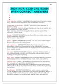 2024 NUR 4120 CH1 EXAM WITH CORRECT ANSWERS &Tab;